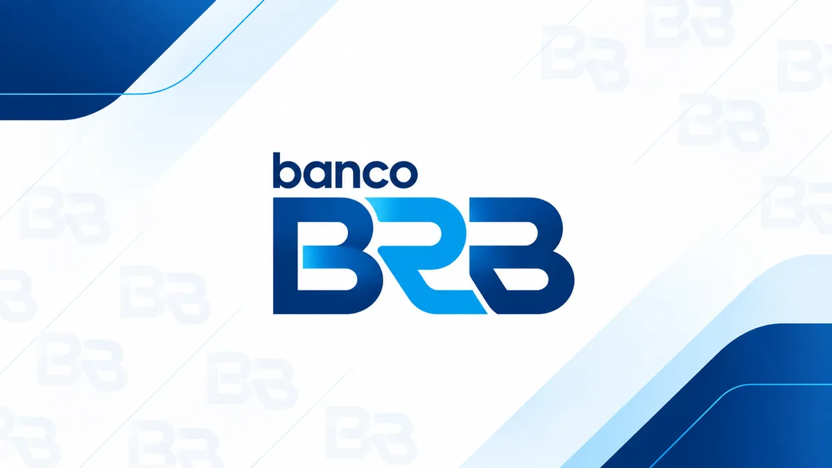 Identidade visual azul do Banco BRB