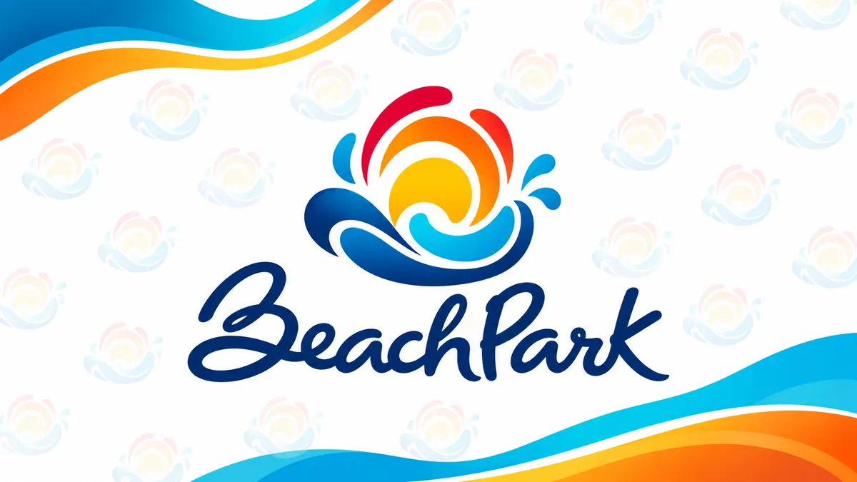Identidade visual colorida do Beach Park