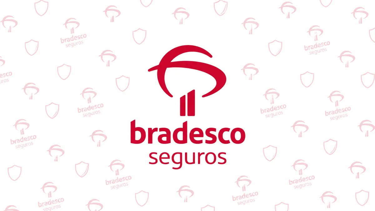Identidade visual vermelha da Bradesco Seguros