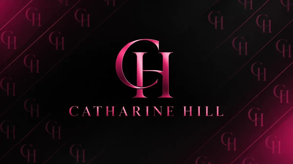 Identidade visual da Catharine Hill em composição institucional