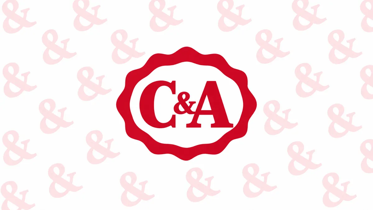 Identidade visual da C&A em composição institucional
