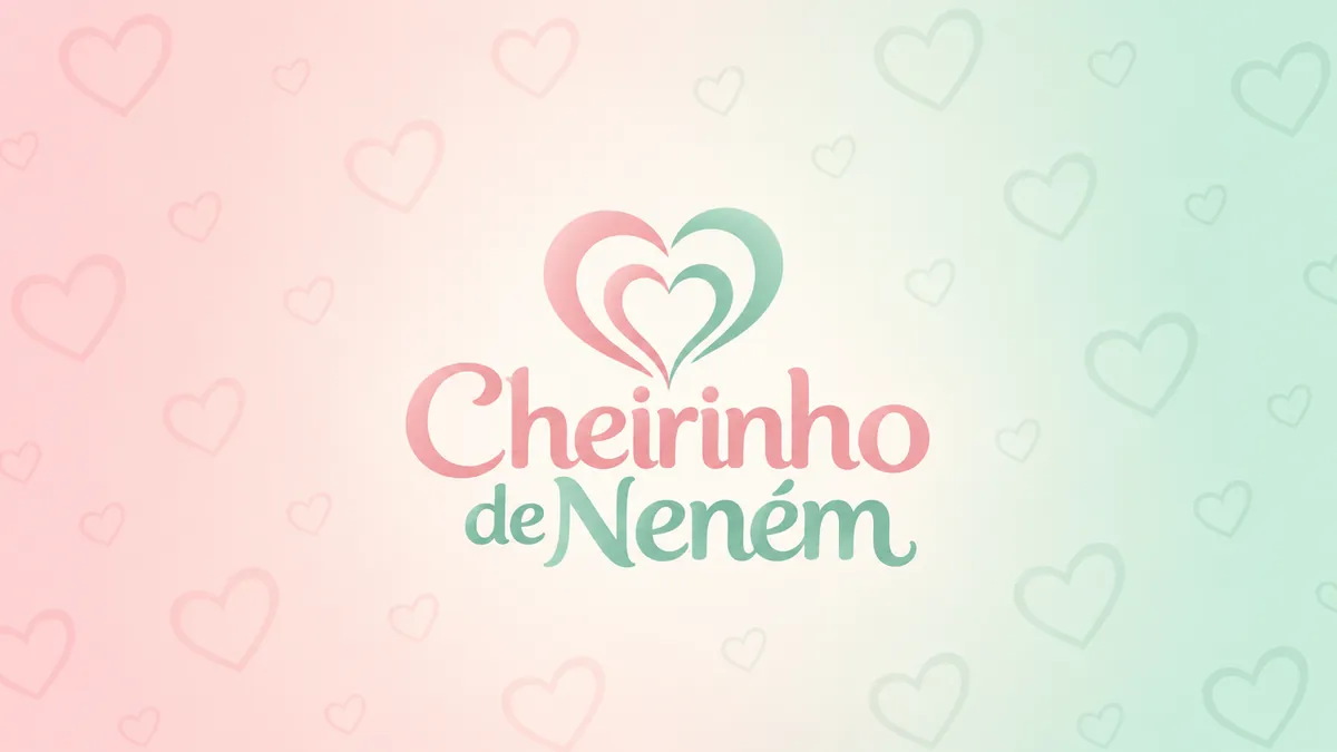Identidade visual da Cheirinho de Neném em composição institucional