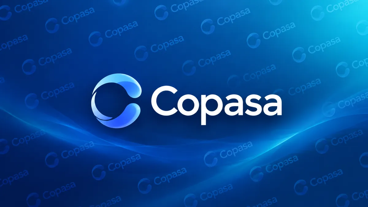 Identidade visual da Copasa em composição institucional