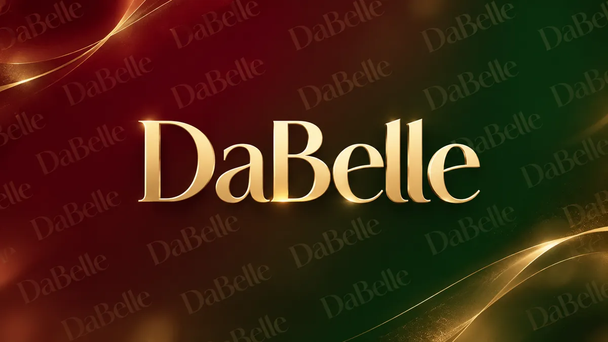 Identidade visual da DaBelle em composição institucional