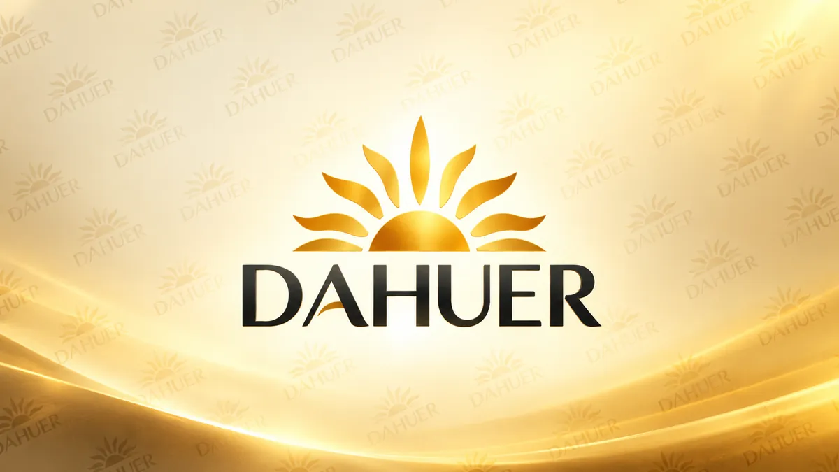Identidade visual da DAHUER em composição institucional