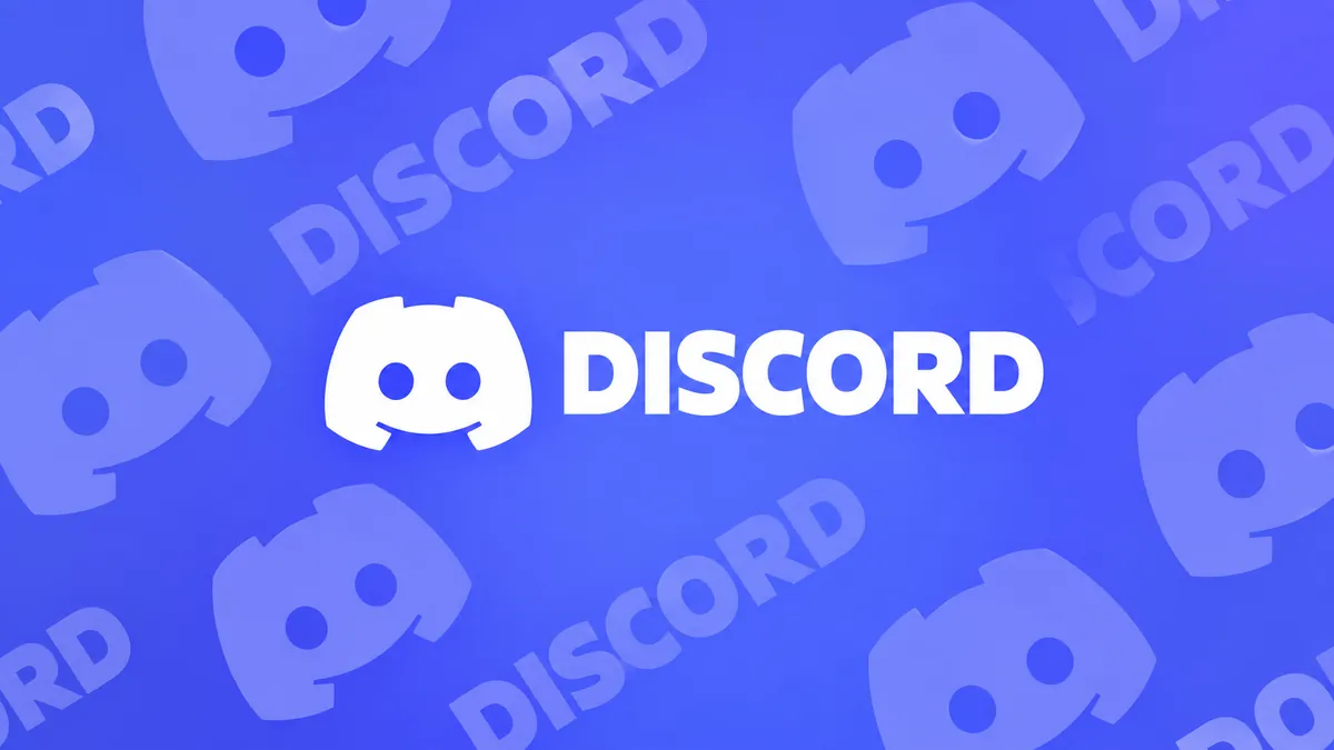 Identidade visual do Discord em composição institucional roxa