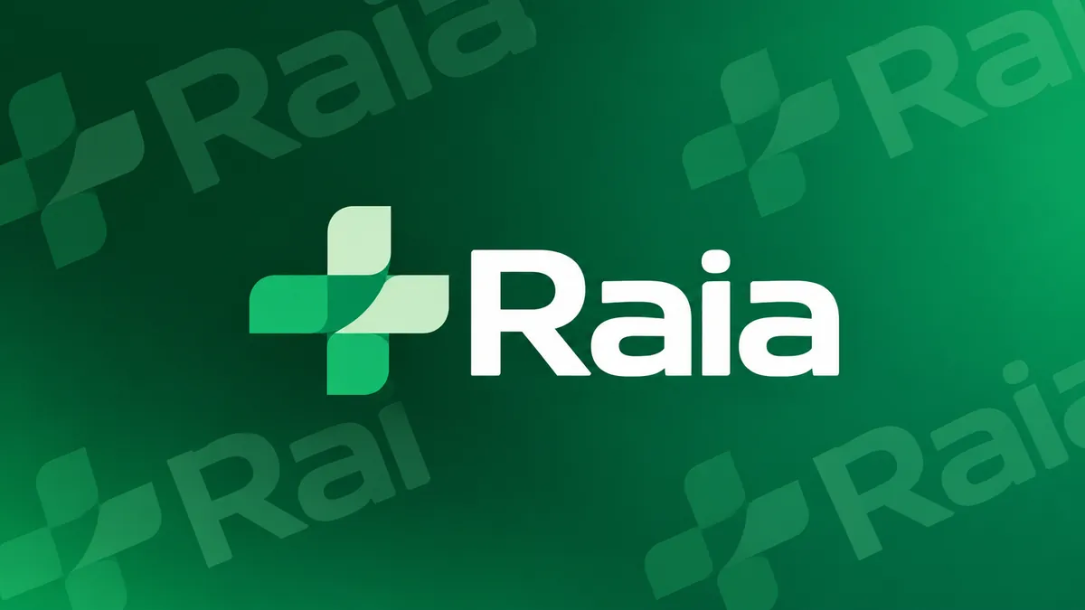 Identidade visual da Raia em composição institucional verde