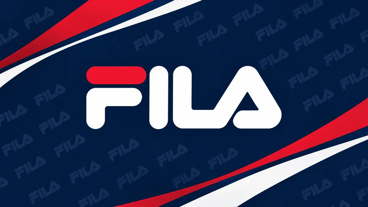 Identidade visual da FILA em azul-marinho, branco e vermelho