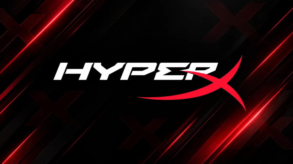 Identidade visual da HyperX em composição institucional