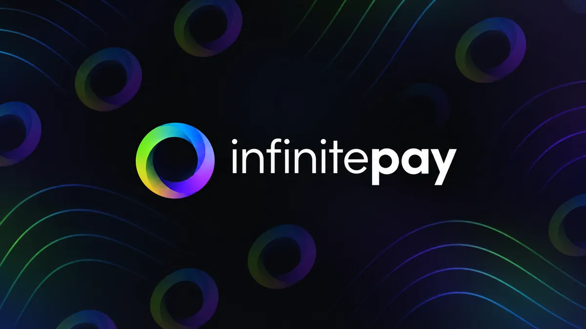 Identidade visual da InfinitePay em composição institucional