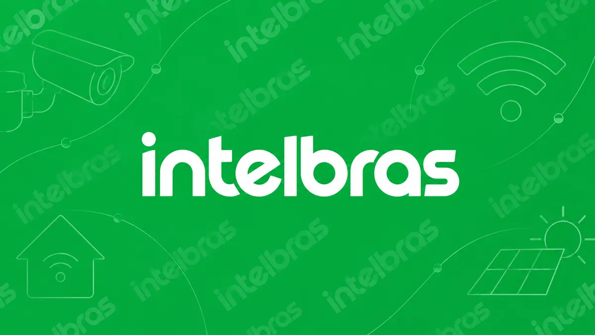 Identidade visual verde da Intelbras em composição institucional