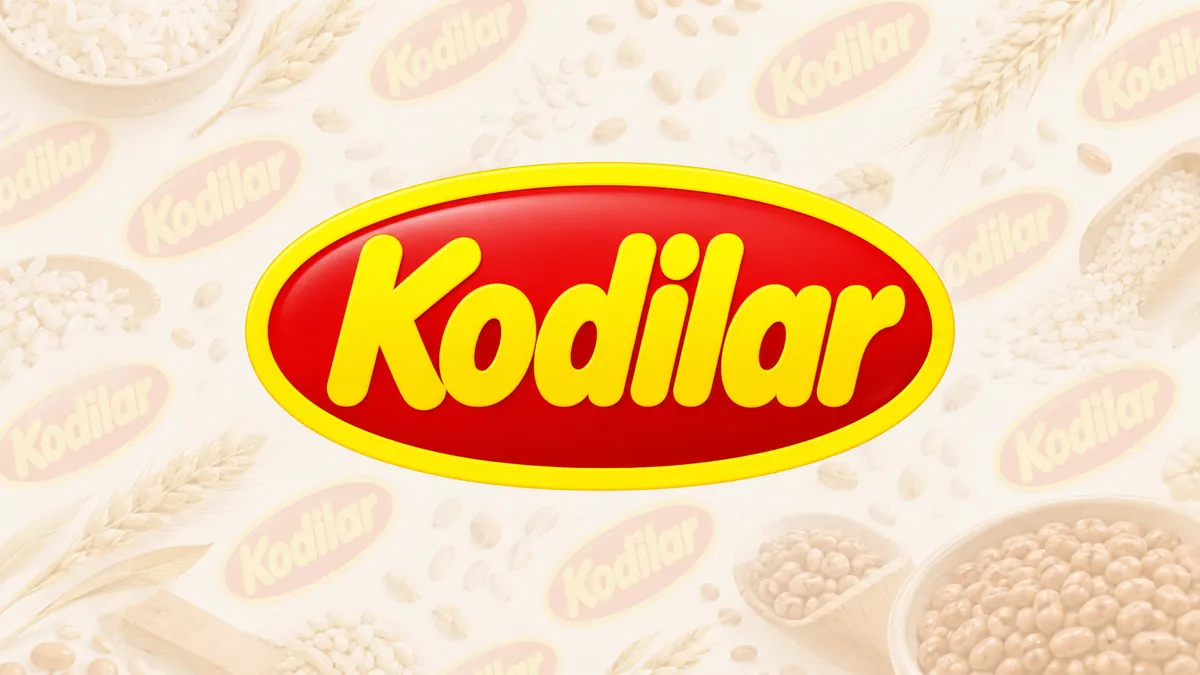 Identidade visual da Kodilar Alimentos em composição institucional