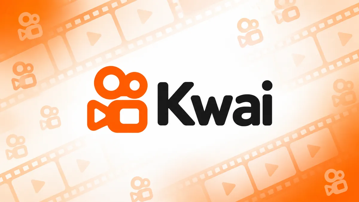 Identidade visual laranja do Kwai em composição institucional