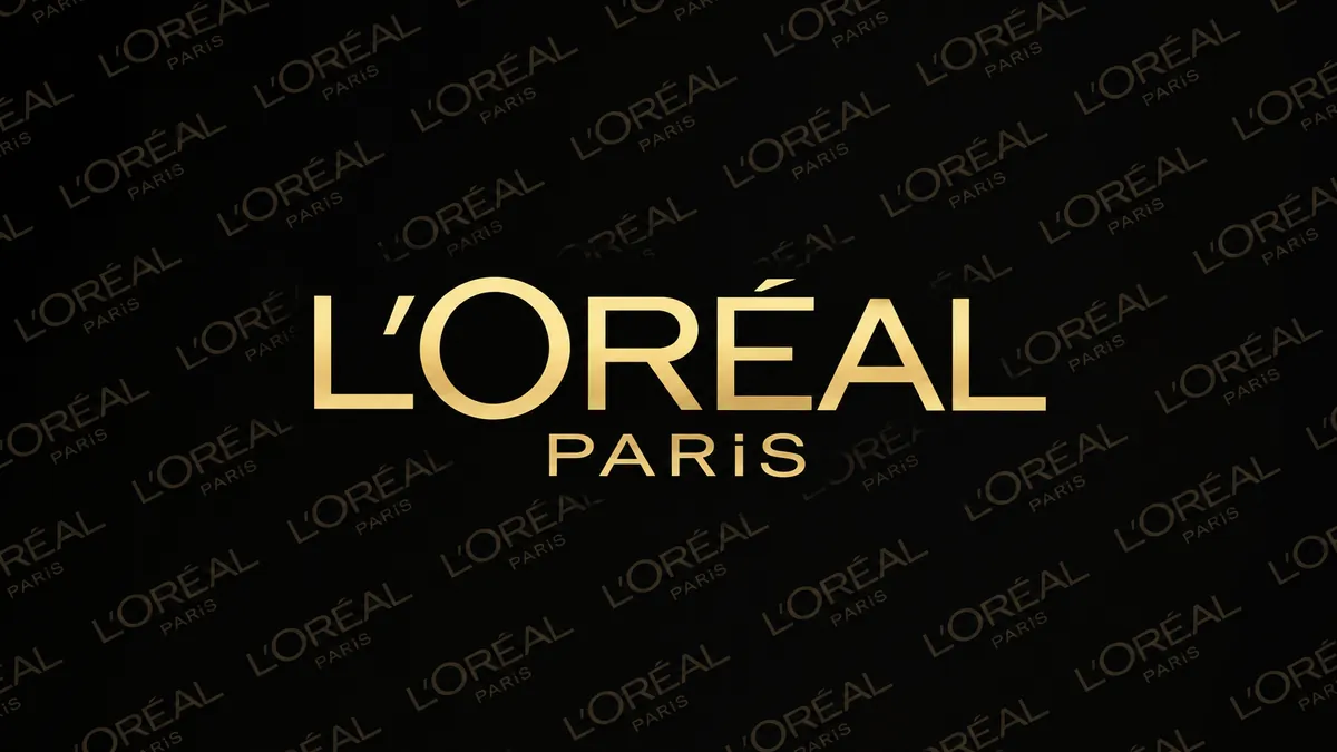 Identidade visual da L'Oréal Paris em composição institucional