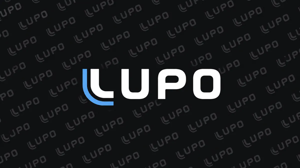 Identidade visual da Lupo em composição institucional