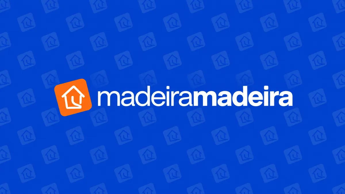 Identidade visual da MadeiraMadeira em composição institucional