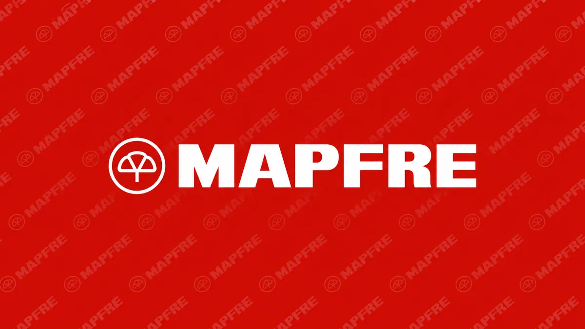 Identidade visual da MAPFRE em composição institucional