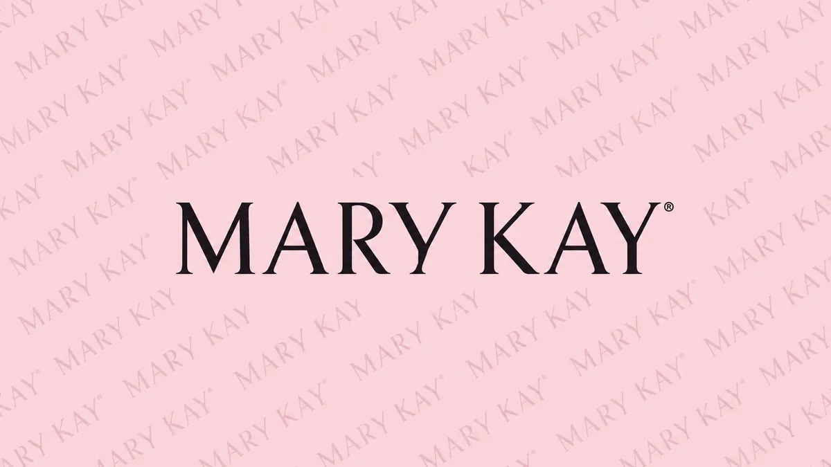 Identidade visual da Mary Kay em composição institucional