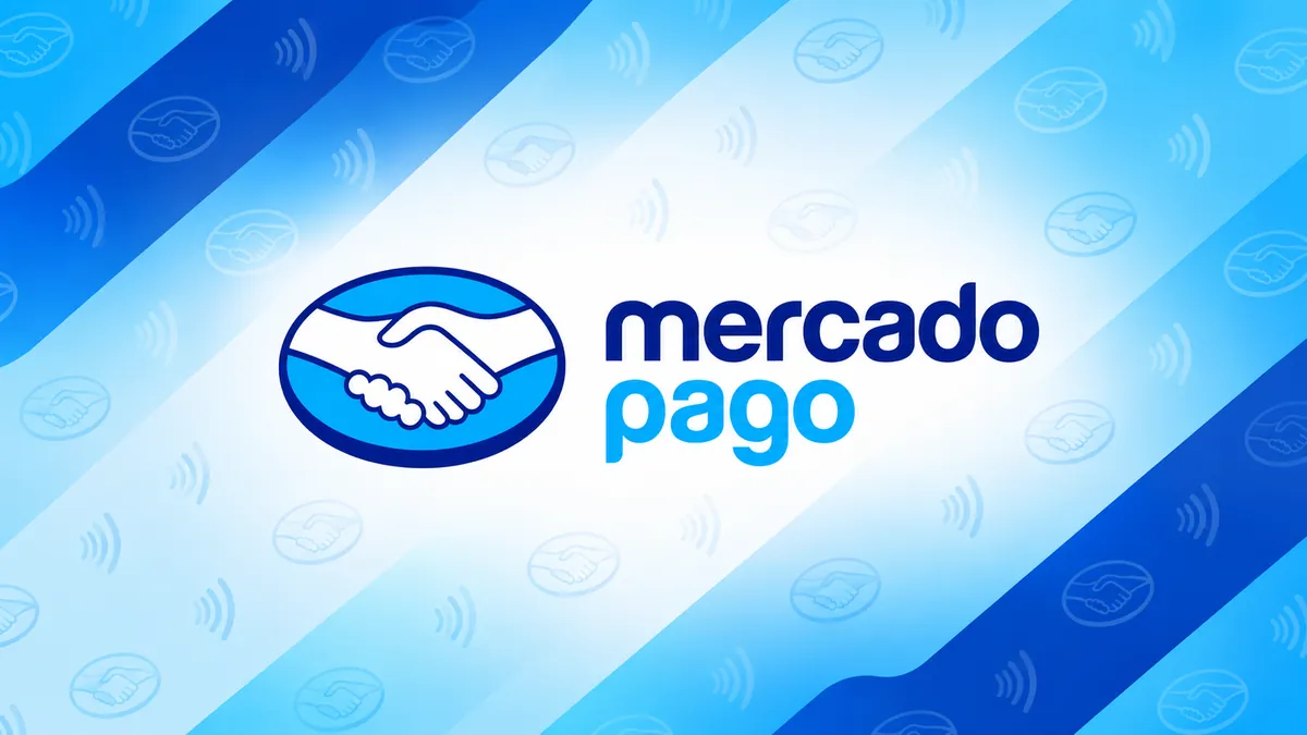 Logotipo do Mercado Pago em composição institucional