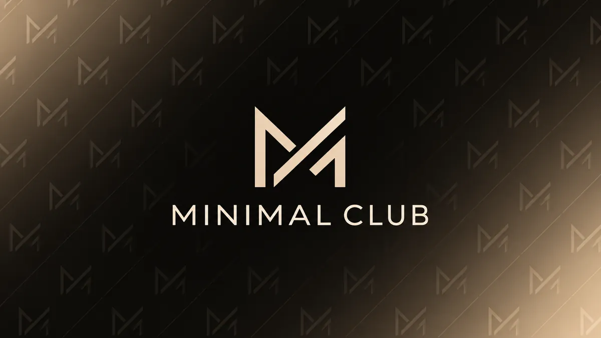Identidade visual da Minimal Club em composição institucional