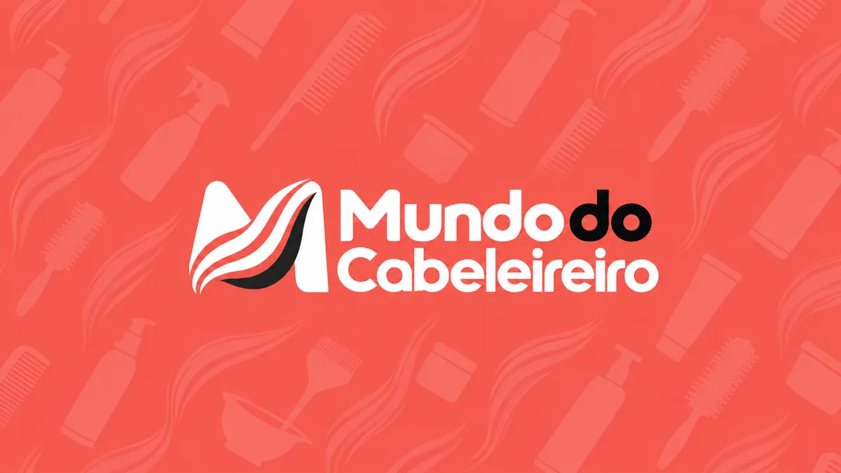 Identidade visual do Mundo do Cabeleireiro em composição institucional
