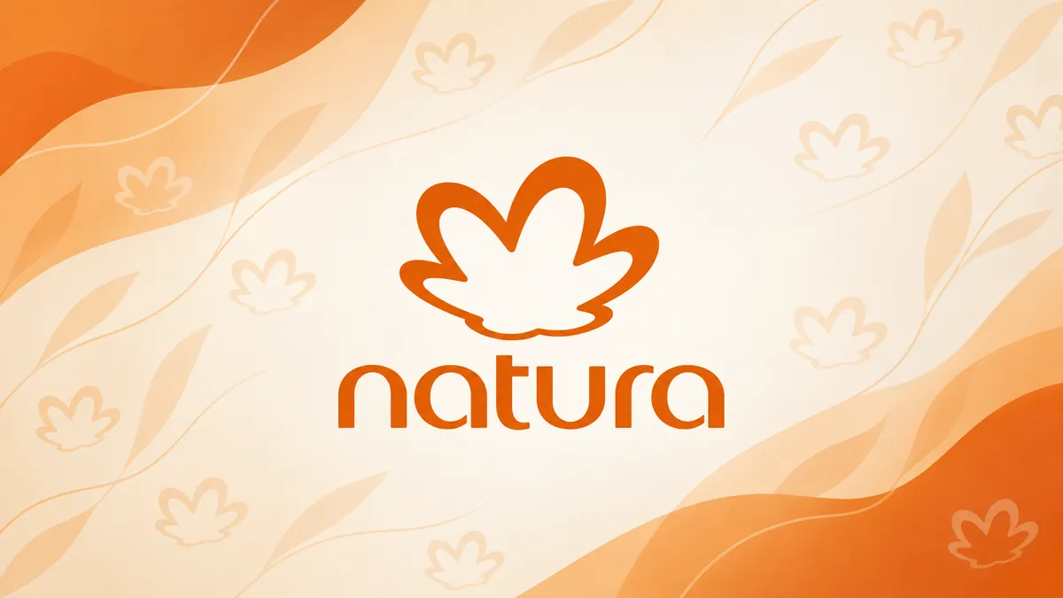 Logotipo da Natura em composição institucional