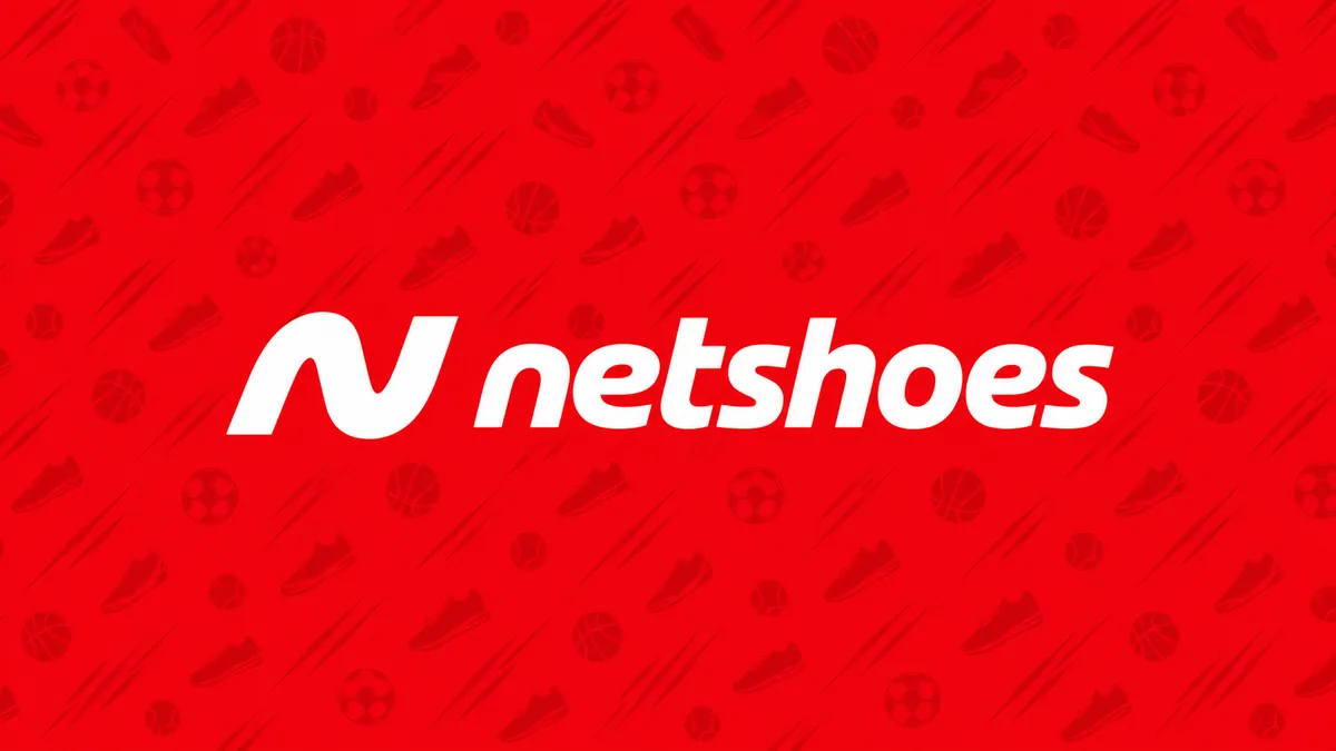 Identidade visual da Netshoes em composição institucional