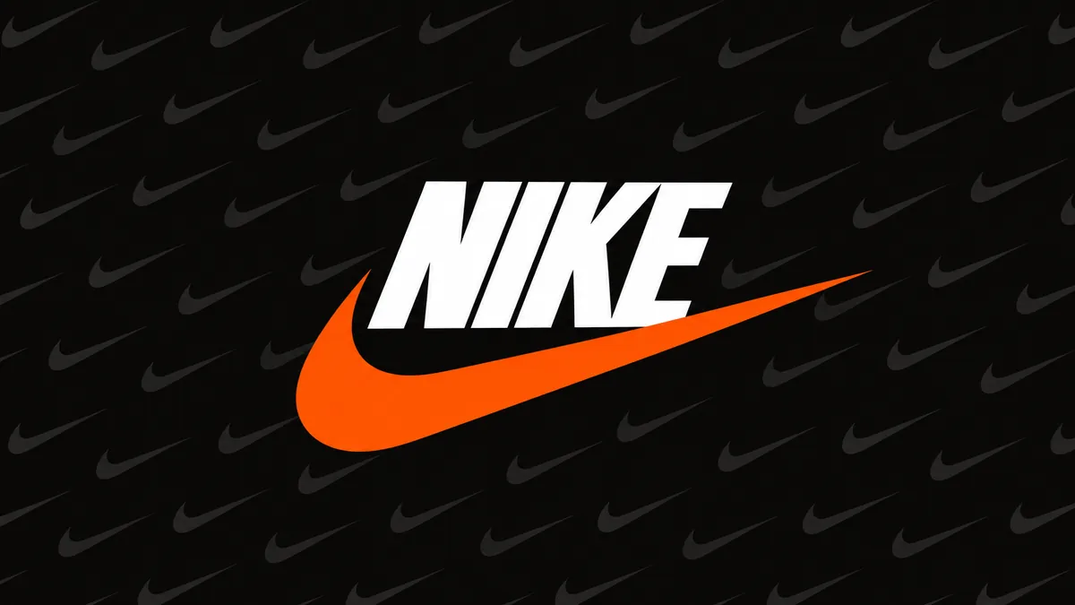 Identidade visual da Nike em composição institucional