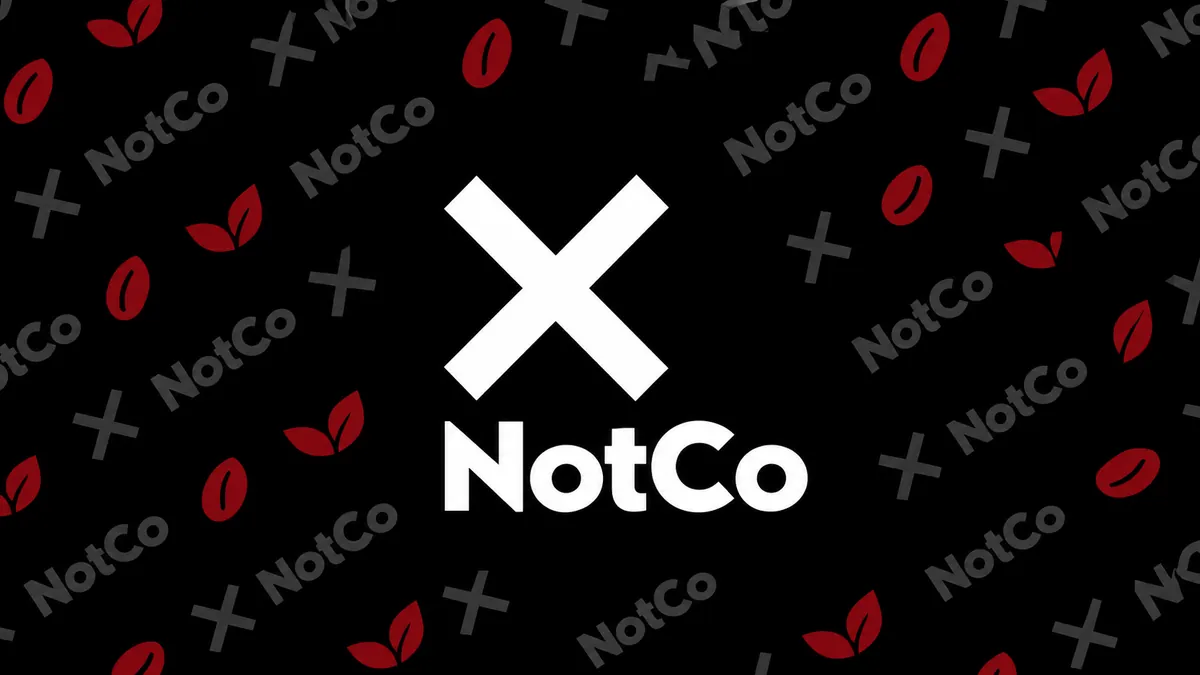Identidade visual da NotCo em composição institucional