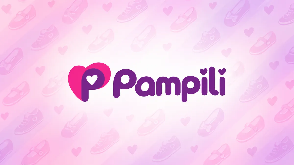Identidade visual da Pampili em composição institucional