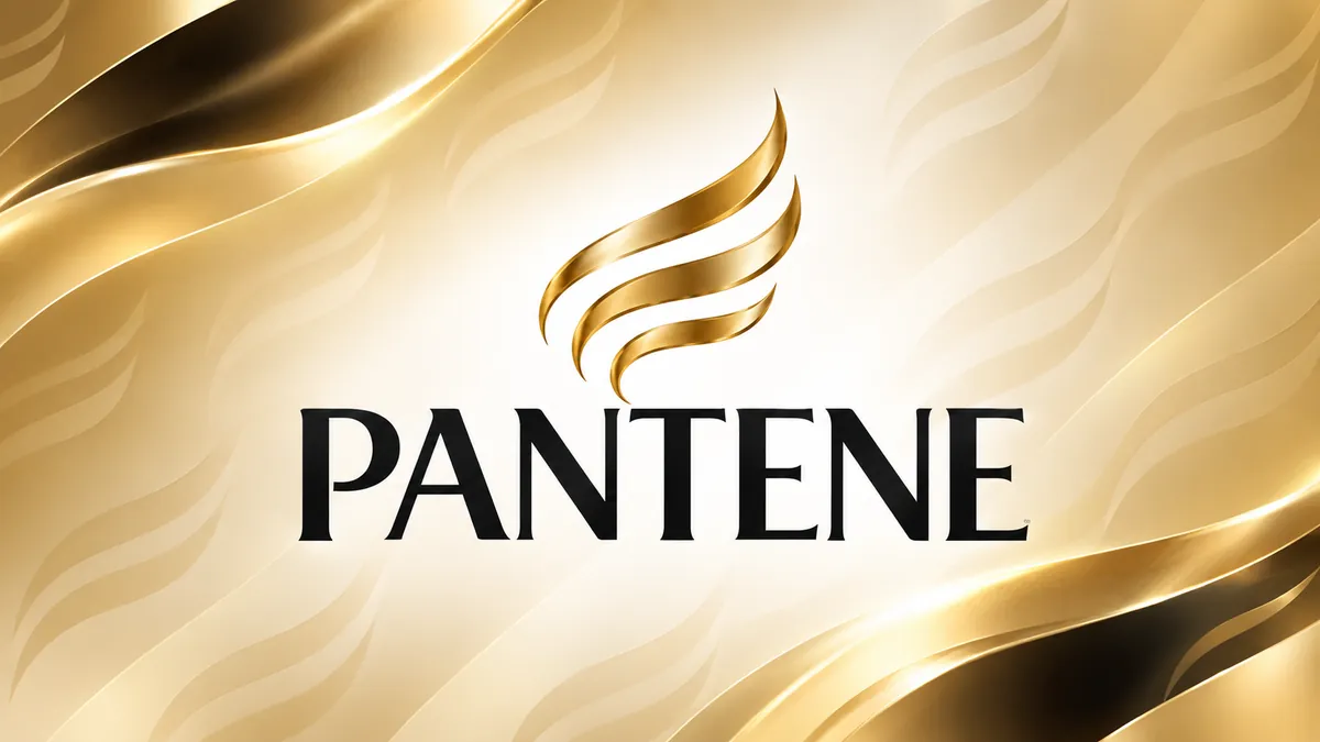 Identidade visual da Pantene em composição institucional