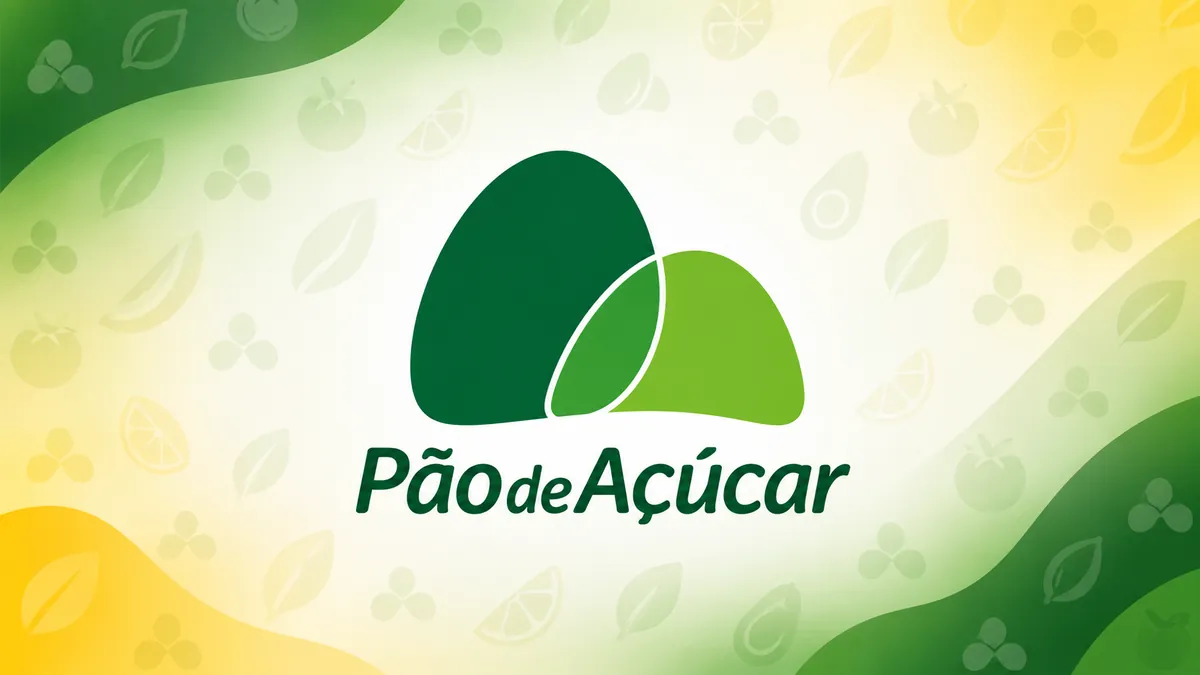 Identidade visual da Pão de Açúcar em composição institucional