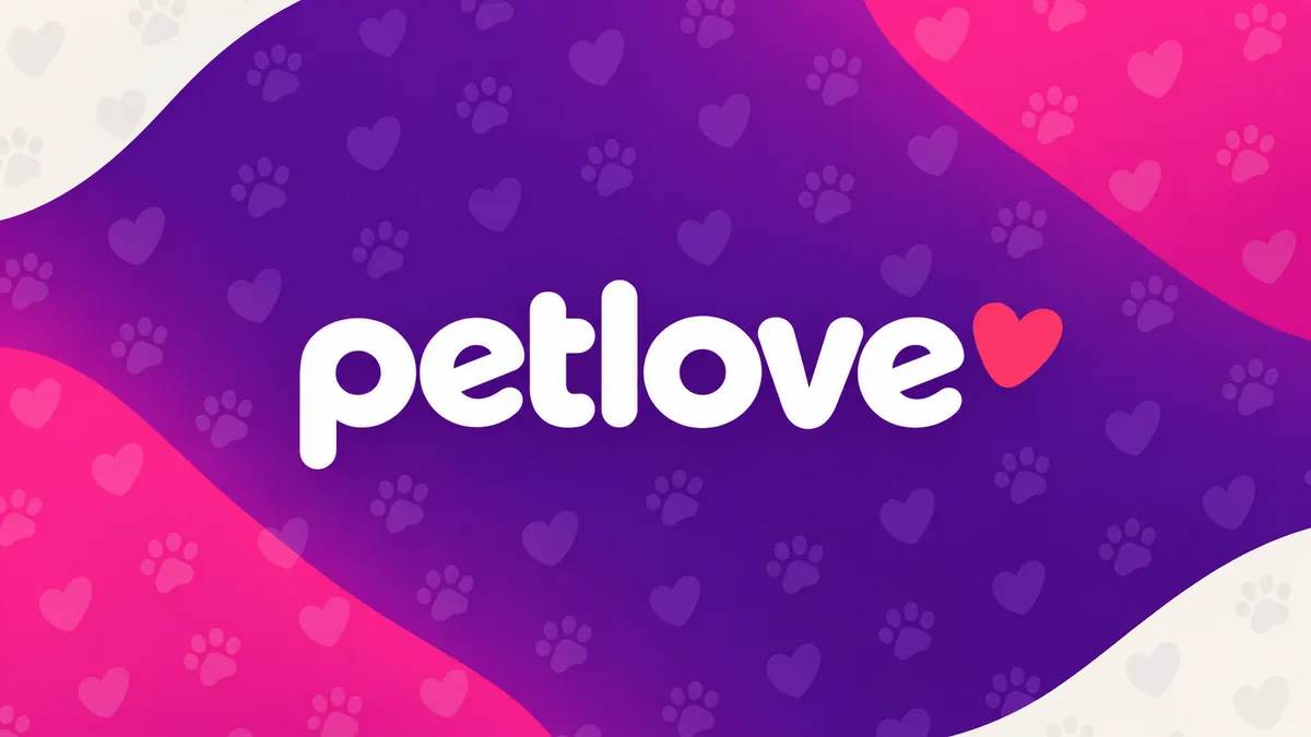 Identidade visual da Petlove em composição institucional