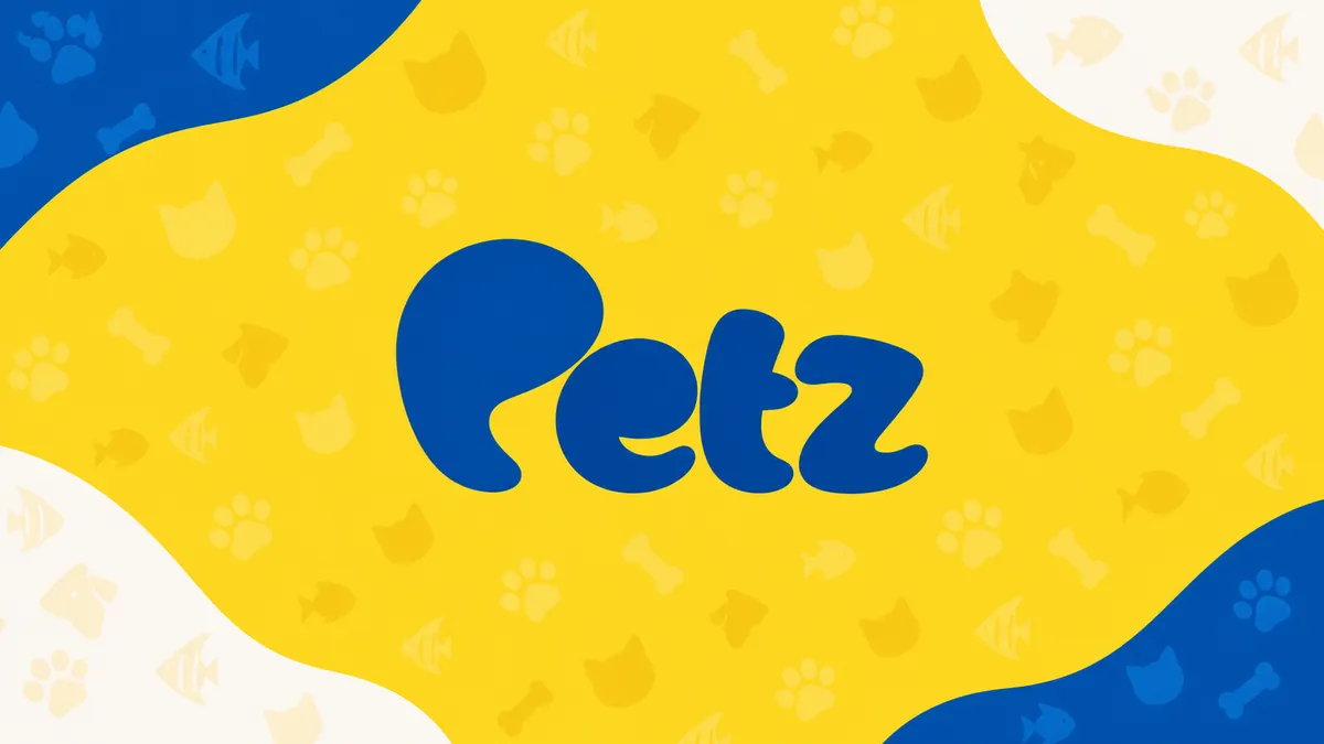 Identidade visual da Petz em composição institucional