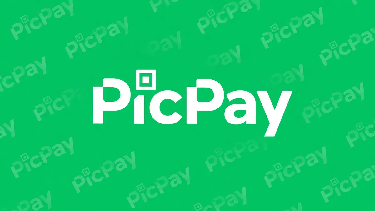 Identidade visual do PicPay em composição institucional
