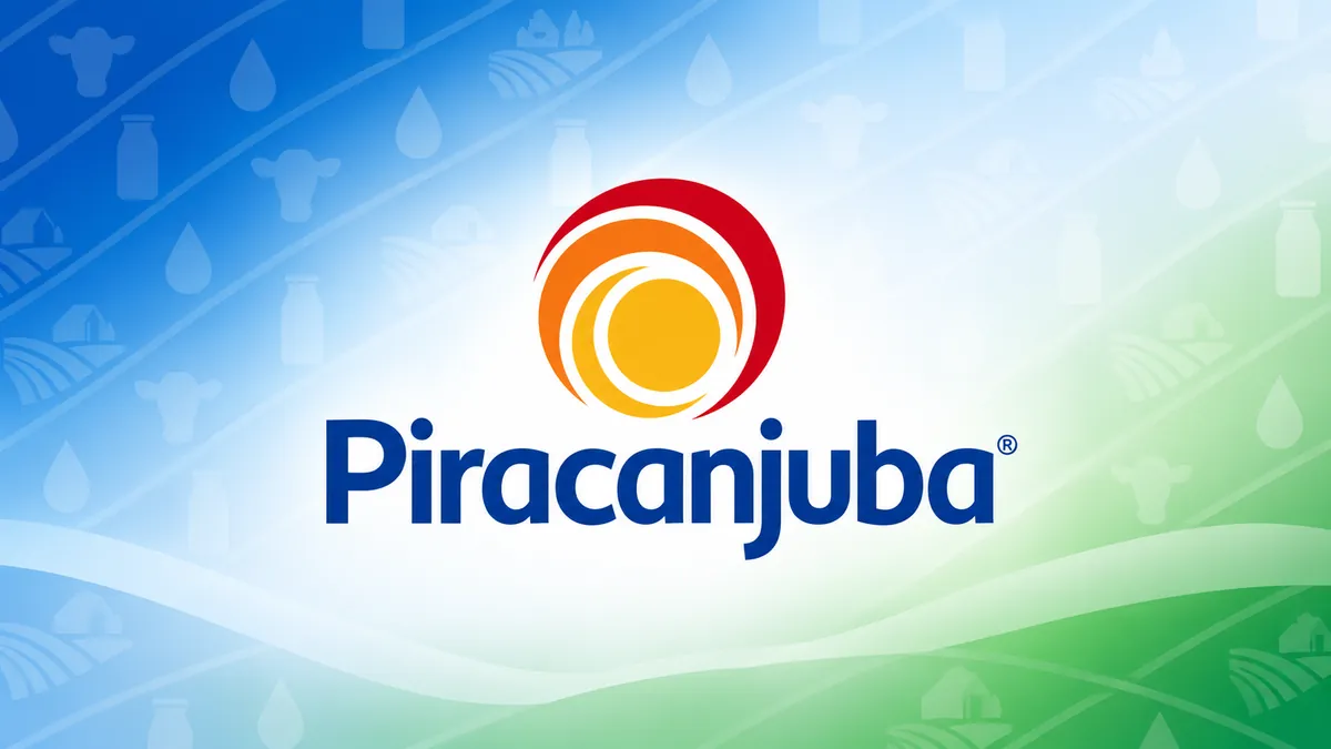 Identidade visual da Piracanjuba em composição institucional