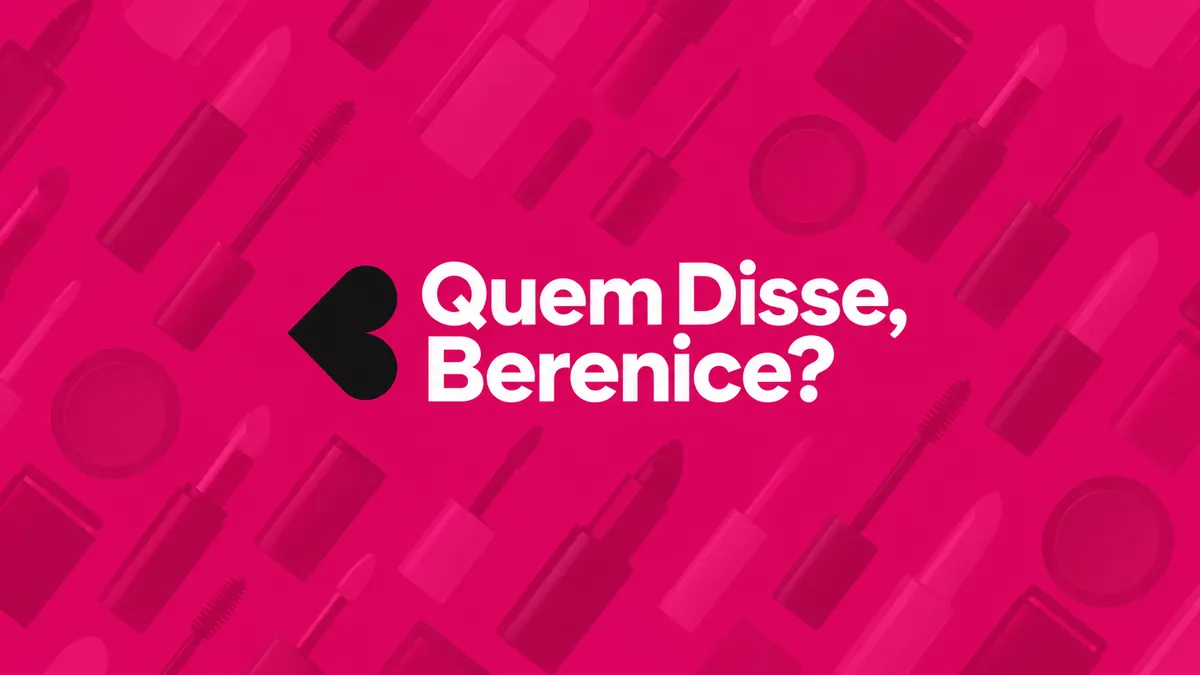 Identidade visual da Quem Disse, Berenice? em composição institucional