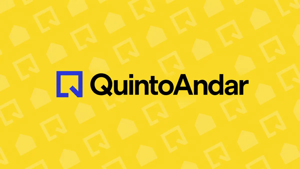 Identidade visual da QuintoAndar em composição institucional