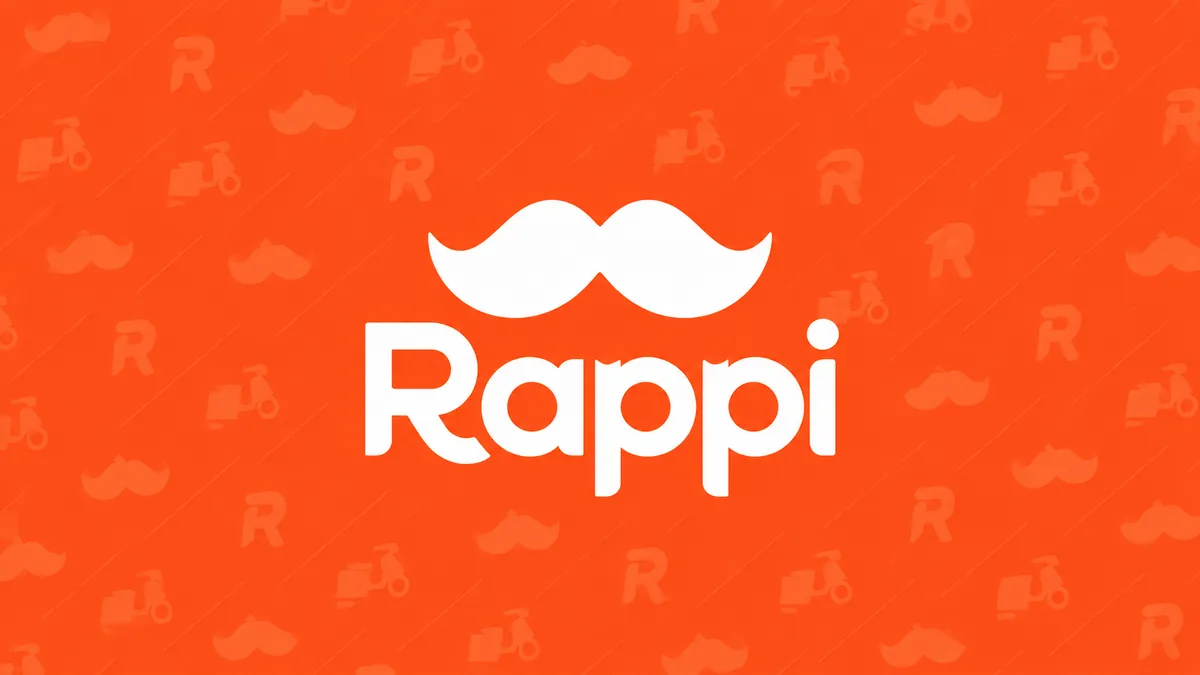 Identidade visual da Rappi em composição institucional