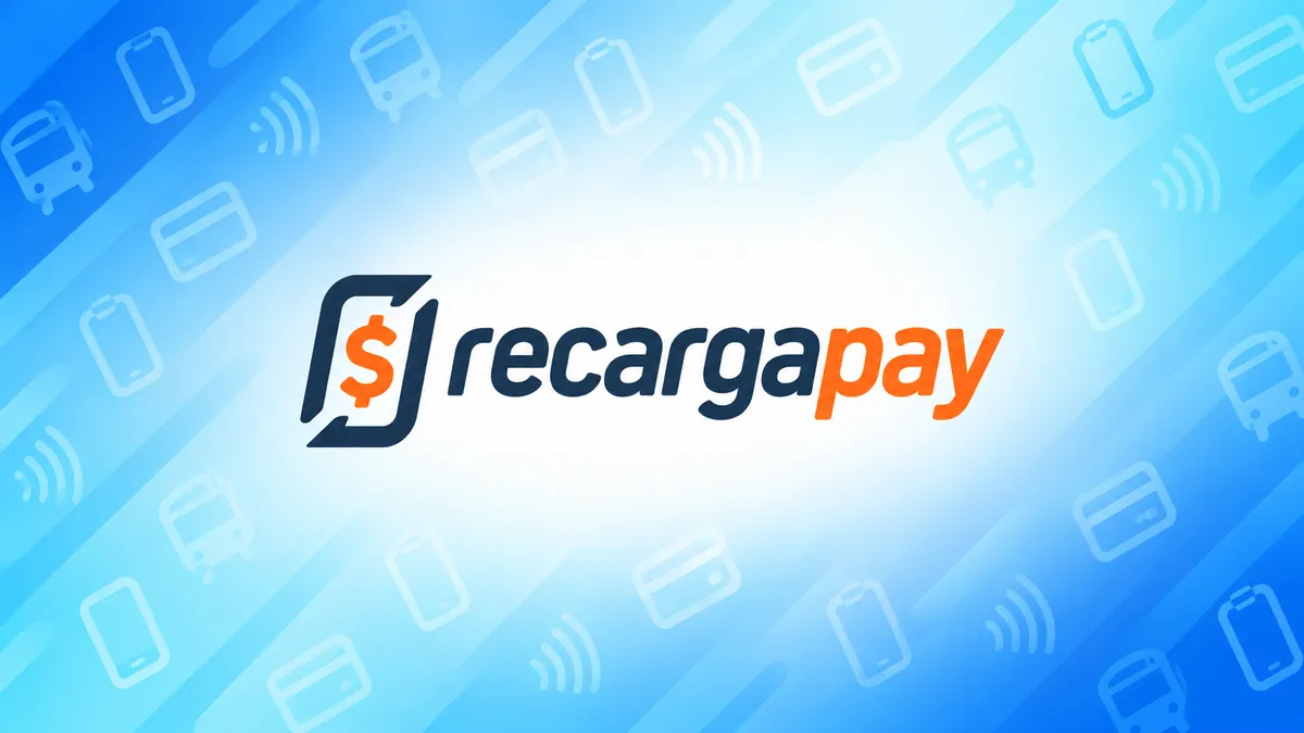 Identidade visual da RecargaPay em composição institucional
