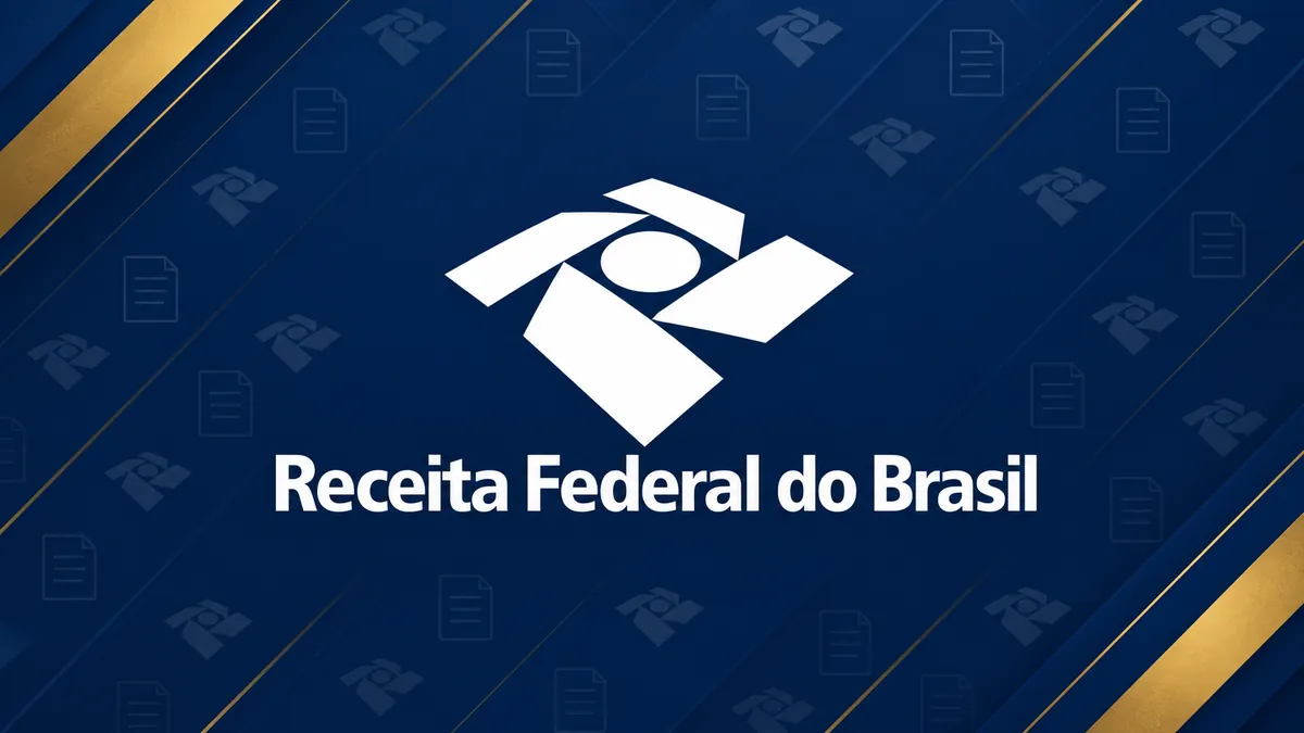 Identidade visual da Receita Federal em composição institucional