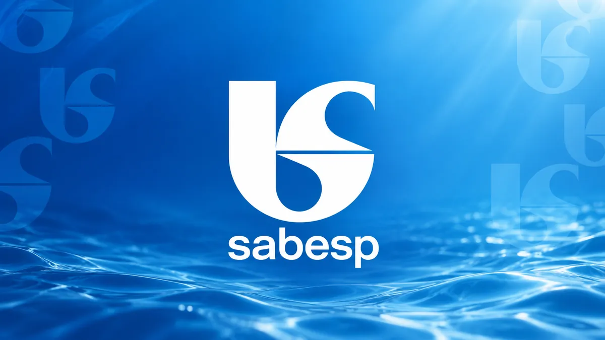 Identidade visual da Sabesp em composição institucional