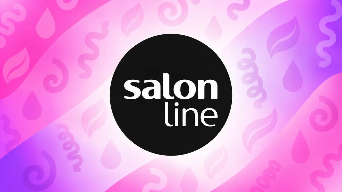 Identidade visual da Salon Line em composição institucional