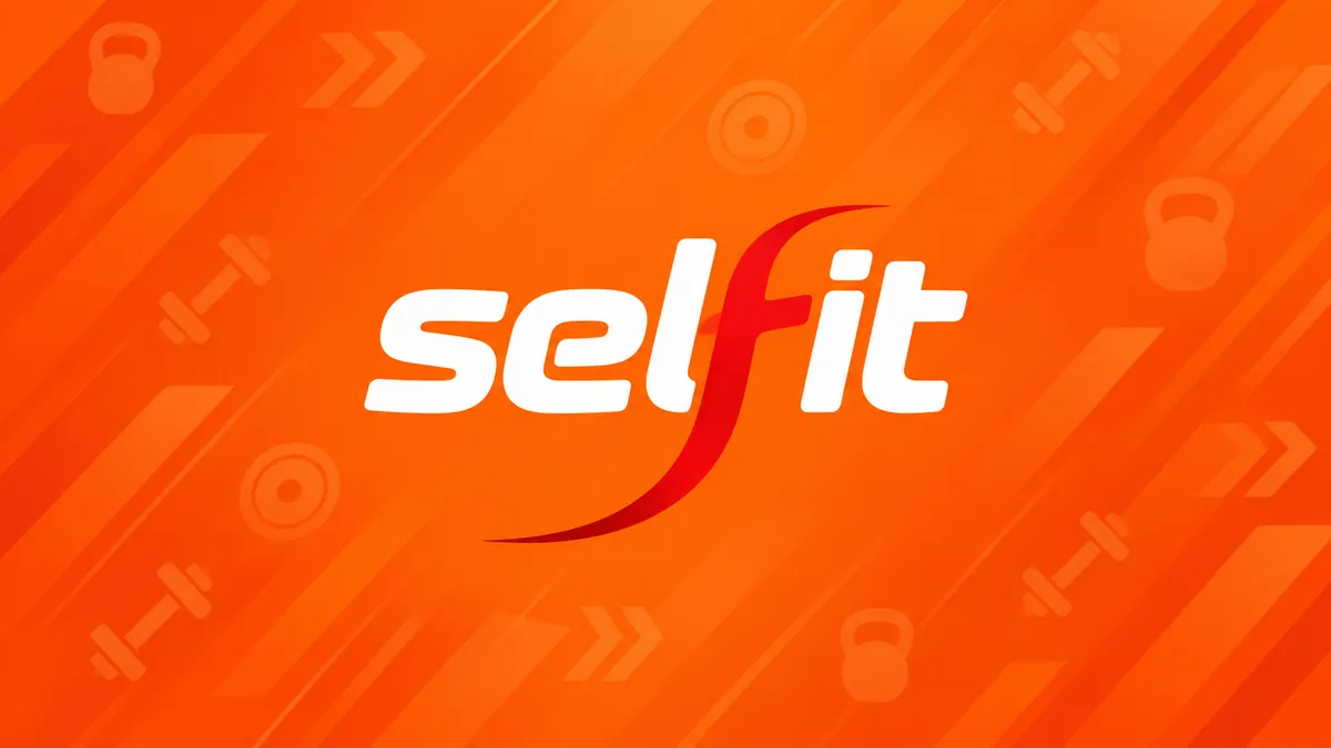 Identidade visual da Selfit Academias em composição institucional
