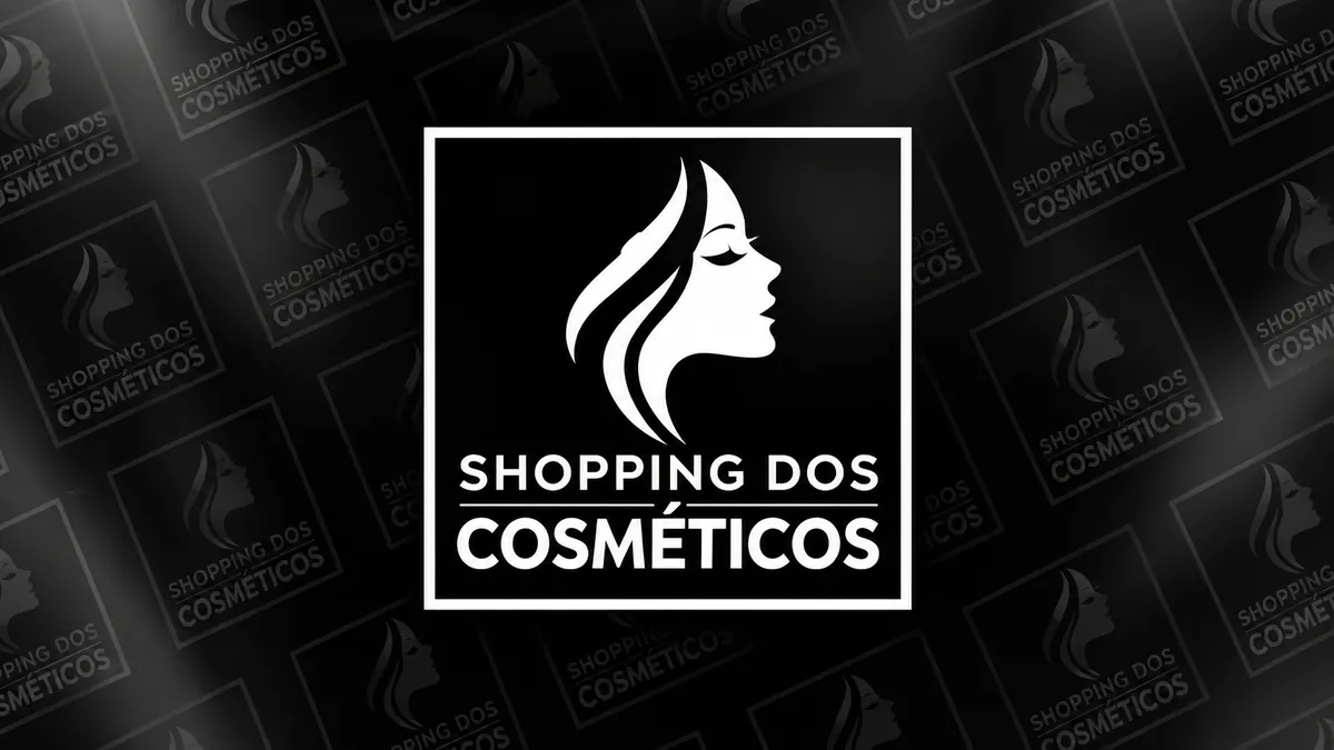 Identidade visual do Shopping dos Cosméticos em composição institucional