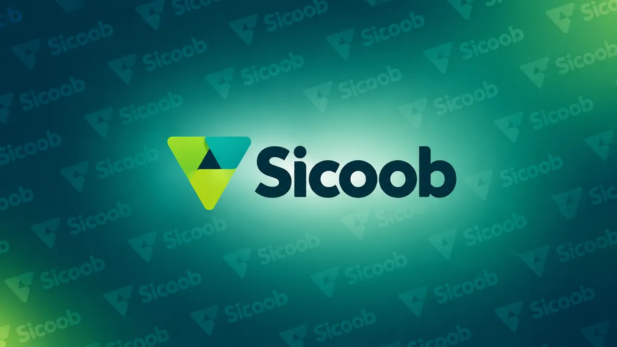 Identidade visual do Sicoob em composição institucional