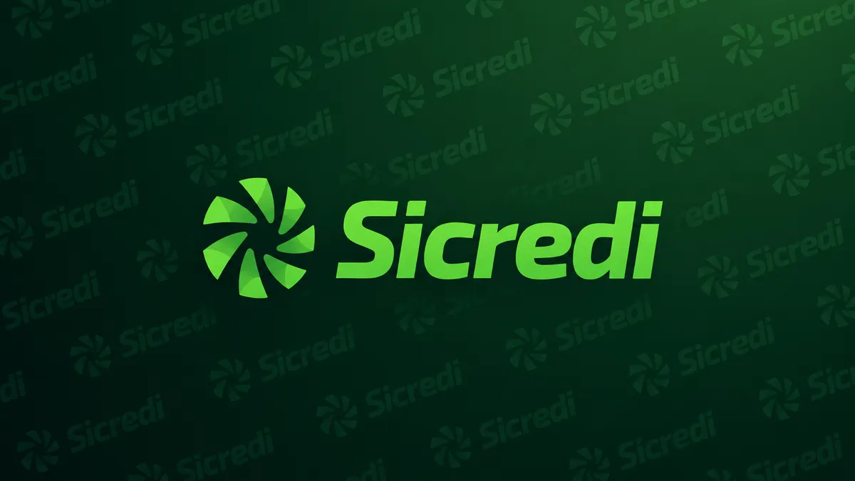 Identidade visual do Sicredi em composição institucional