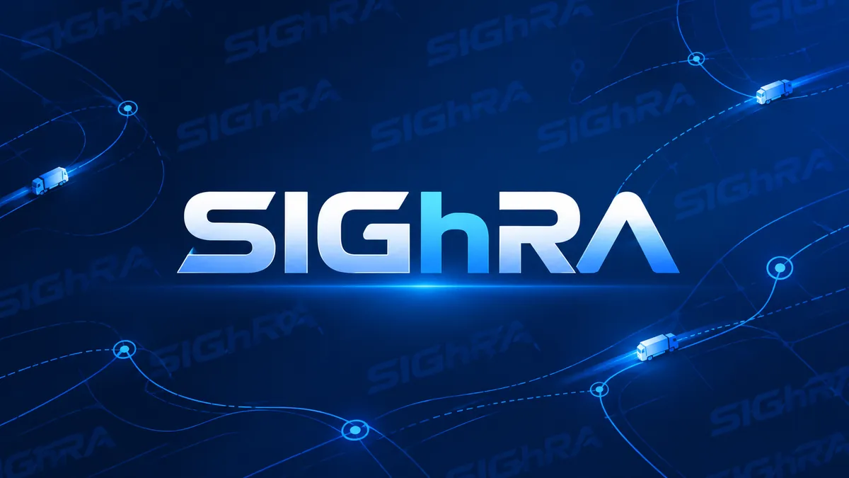 Identidade visual da SIGhRA em composição institucional