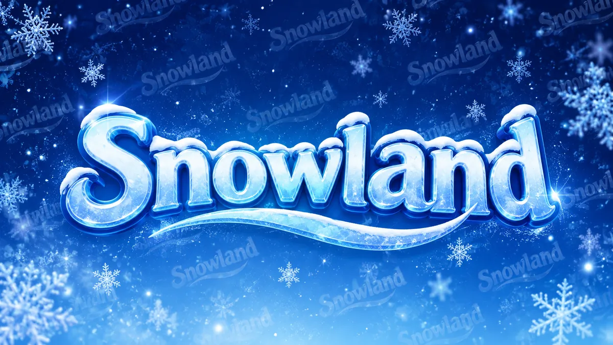 Identidade visual do Snowland em composição institucional