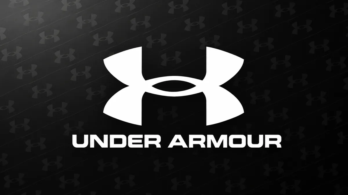 Logotipo da Under Armour em composição institucional preta